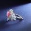 SOLID GOLD LAB-GROWN VVS FANCY VIVID PINK DIAMOND & DIAMOND RING (#:SY025P-R)