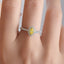SOLID GOLD 0.41 CTW F-G VVS MARQUISE CUT LAB-GROWN YELLOW DIAMOND & DIAMOND RING(#:YDR001)