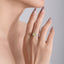 SOLID GOLD 0.58 CTW F-G VVS HEART CUT LAB-GROWN YELLOW DIAMOND&DIAMOND RING(#YDR003)