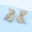 GENUINE YELLOW DIAMOND & DIAMOND EARRINGS (#:EZ012-Y)
