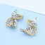 GENUINE YELLOW DIAMOND & DIAMOND EARRINGS (#:EZ012-Y)