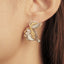 GENUINE YELLOW DIAMOND & DIAMOND EARRINGS (#:EZ012-Y)