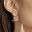 GENUINE YELLOW DIAMOND & DIAMOND EARRINGS (#:EZ012-Y)