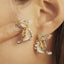 GENUINE YELLOW DIAMOND & DIAMOND EARRINGS (#:EZ012-Y)