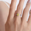 SOLID GOLD 0.36 CTW F-G VVS OVAL CUT LAB-GROWN YELLOW DIAMOND&DIAMOND RING(#:YDR002)