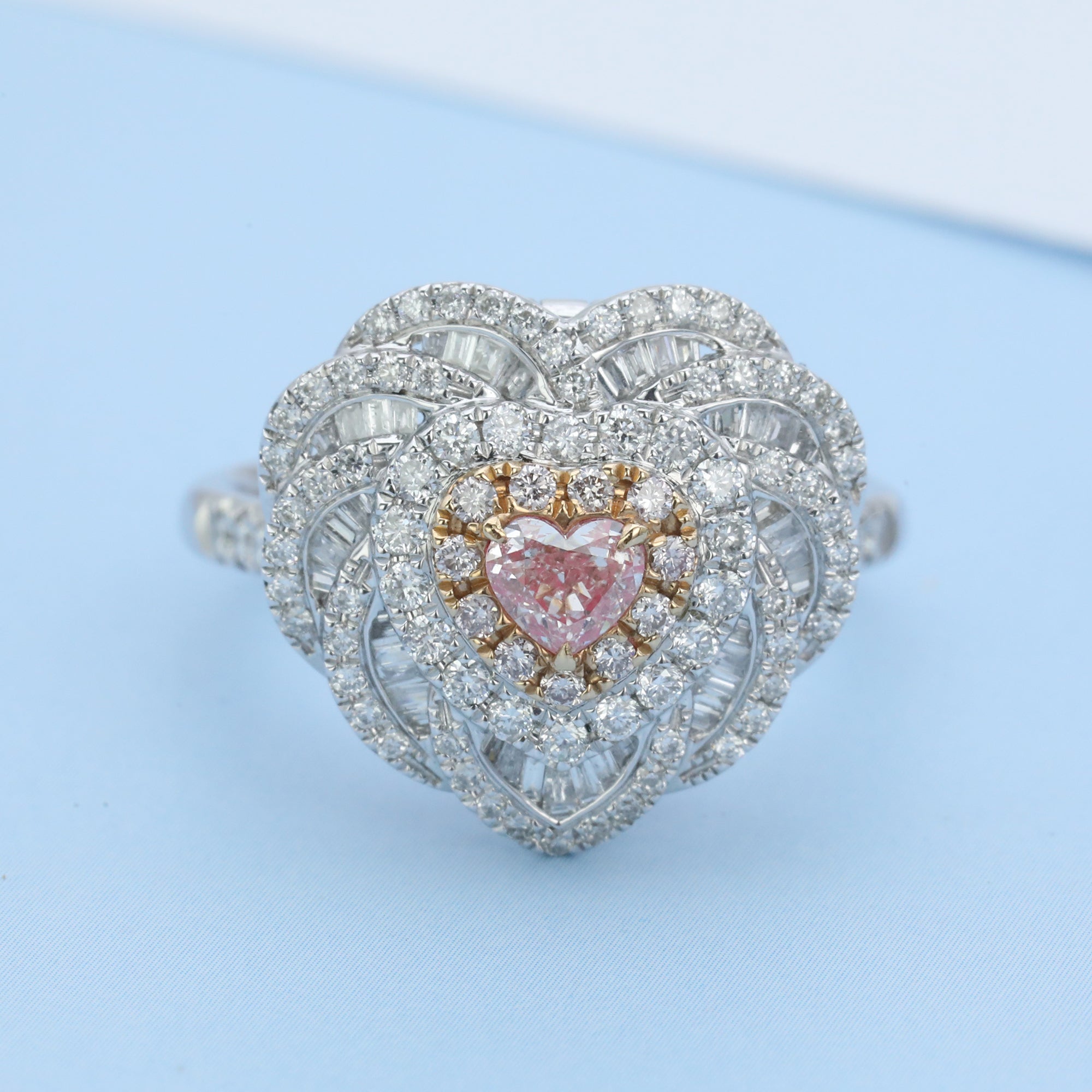 GENUINE PINK DIAMOND & DIAMOND RING/PENDANT(#:JZ165-F) – OPULIXIR