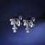 LAB-GROWN YELLOW DIAMOND & DIAMOND EARRINGS(#:LGEZ011-Y)