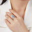 LAB-GROWN BLUE DIAMOND & DIAMOND RING(#:LGJZ003-B)