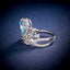 LAB-GROWN BLUE DIAMOND & DIAMOND RING(#:LGJZ003-B)