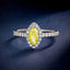LAB-GROWN YELLOW DIAMOND & DIAMOND RING(#:LGJZ008-Y)