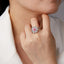 LAB-GROWN PINK DIAMOND & DIAMOND RING(#:LGJZ025-F)