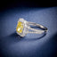 LAB-GROWN YELLOW DIAMOND & DIAMOND RING(#:LGJZ040-Y)