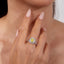 LAB-GROWN YELLOW DIAMOND & DIAMOND RING(#:LGJZ040-Y)