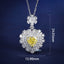 LAB-GROWN YELLOW DIAMOND & DIAMOND NECKLACE(#:LGXL022-Y)
