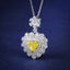 LAB-GROWN YELLOW DIAMOND & DIAMOND NECKLACE(#:LGXL022-Y)