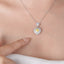 LAB-GROWN YELLOW DIAMOND & DIAMOND NECKLACE(#:LGXL022-Y)