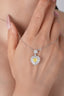 LAB-GROWN YELLOW DIAMOND & DIAMOND NECKLACE(#:LGXL022-Y)