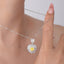LAB-GROWN YELLOW DIAMOND & DIAMOND NECKLACE(#:LGXL022-Y)