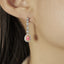 GENUINE PINK DIAMOND & DIAMOND EARRINGS (#:MQED01)