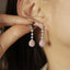 GENUINE PINK DIAMOND & DIAMOND EARRINGS (#:MQED01)