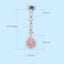 GENUINE PINK DIAMOND & DIAMOND EARRINGS (#:MQED01)