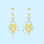 GENUINE 4.89 CTW YELLOW DIAMOND & DIAMOND EARRINGS (#:MQED02)