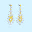 GENUINE 4.89 CTW YELLOW DIAMOND & DIAMOND EARRINGS (#:MQED02)