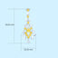 GENUINE 4.89 CTW YELLOW DIAMOND & DIAMOND EARRINGS (#:MQED02)