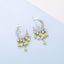 GENUINE 2.71 CTW YELLOW DIAMOND & DIAMOND EARRINGS (#:MQED03)