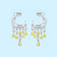 GENUINE 2.71 CTW YELLOW DIAMOND & DIAMOND EARRINGS (#:MQED03)