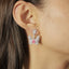 GENUINE PINK DIAMOND & DIAMOND EARRINGS (#:MQED04)