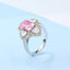 GENUINE PINK DIAMOND & DIAMOND RING (#:MQJZ02)