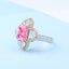 GENUINE PINK DIAMOND & DIAMOND RING (#:MQJZ02)