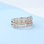 GENUINE 0.84 CTW PINK DIAMOND & DIAMOND RING (#:MQJZ06)
