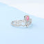 GENUINE 0.68 CTW PINK DIAMOND & DIAMOND RING (#:MQJZ07)