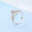 GENUINE 0.68 CTW PINK DIAMOND & DIAMOND RING (#:MQJZ07)