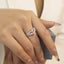 GENUINE 0.68 CTW PINK DIAMOND & DIAMOND RING (#:MQJZ07)