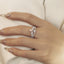 GENUINE 0.68 CTW PINK DIAMOND & DIAMOND RING (#:MQJZ07)