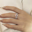 GENUINE 0.68 CTW PINK DIAMOND & DIAMOND RING (#:MQJZ07)