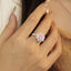 GENUINE PINK DIAMOND & DIAMOND RING(#:MQJZ09)