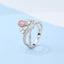 GENUINE 0.75 CTW PINK DIAMOND & DIAMOND RING(#:MQJZ11)