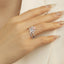GENUINE 0.75 CTW PINK DIAMOND & DIAMOND RING(#:MQJZ11)