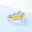 GENUINE 1.72 CTW YELLOW DIAMOND & DIAMOND RING(#:MQJZ14)