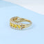 GENUINE 1.76 CTW YELLOW DIAMOND & DIAMOND RING (#:MQJZ20)