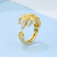 GENUINE YELLOW DIAMOND & DIAMOND RING(#:MQJZ24)