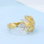 GENUINE YELLOW DIAMOND & DIAMOND RING(#:MQJZ24)