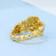 GENUINE YELLOW DIAMOND & DIAMOND RING(#:MQJZ24)