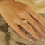 GENUINE YELLOW DIAMOND & DIAMOND RING(#:MQJZ24)