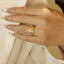 GENUINE YELLOW DIAMOND & DIAMOND RING(#:MQJZ24)