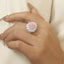 GENUINE PINK DIAMOND & DIAMOND RING(#:MQJZ25)